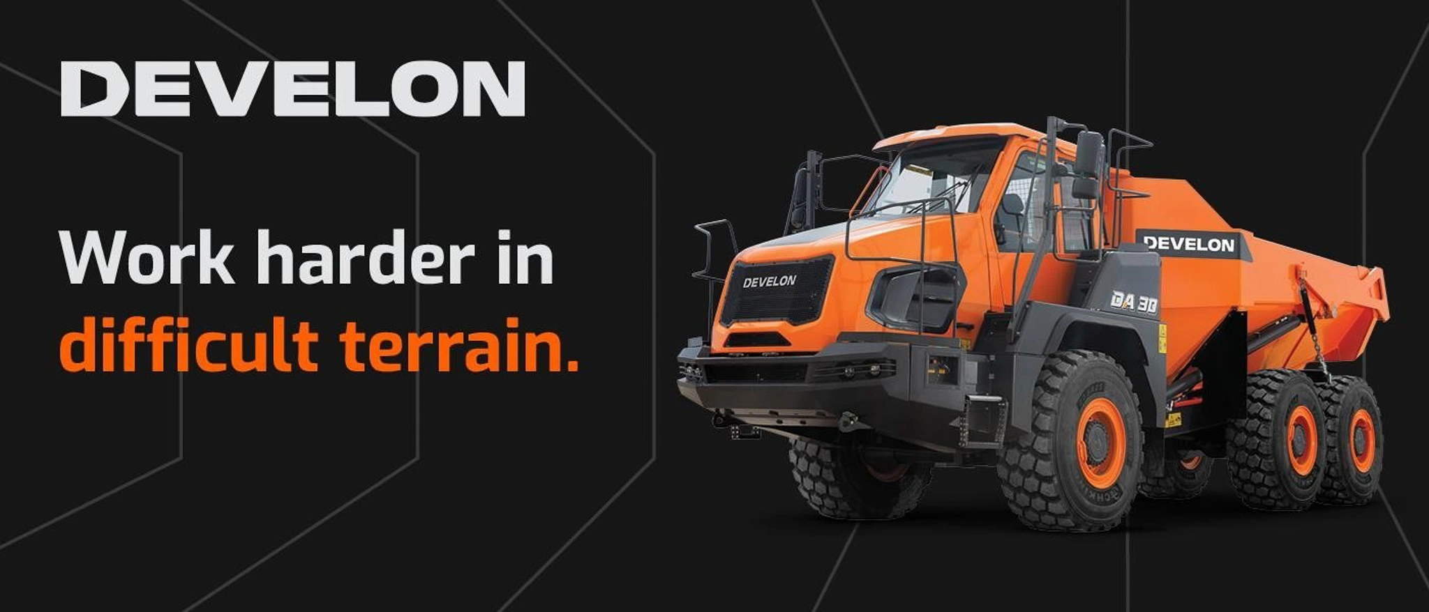 Develon Works Harder in Difficult Terrain